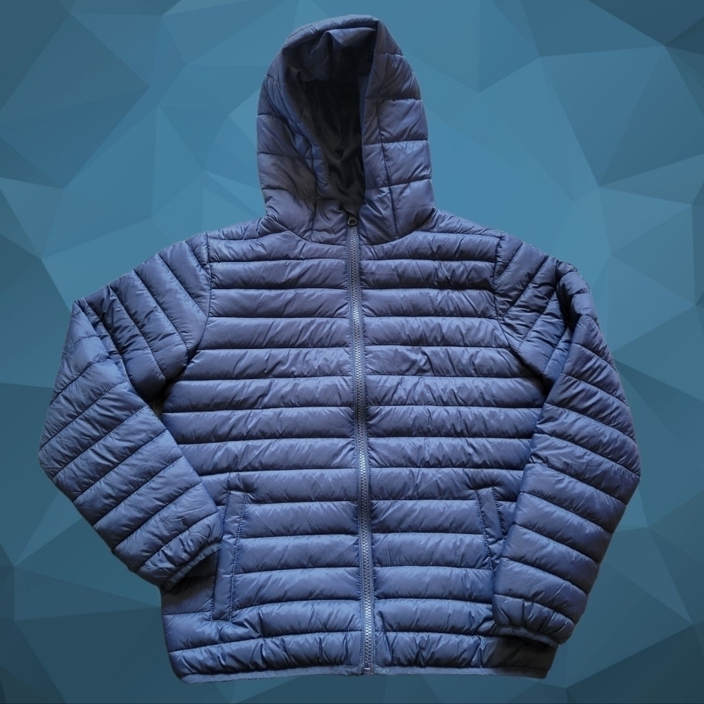 Kids Dark Blue Puffy Jacket